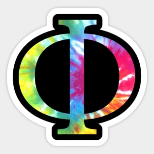 Tie Dye Phi Sticker